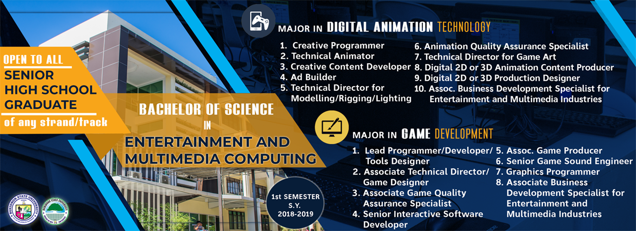 . Entertainment and Multimedia Computing, BukSU's newest course offering  - College of Technologies