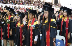 Graduates participate in the 13th Joint Commencement Exercises in Gingoog, Medina and Magsaysay external studies center/Courtesy of Office of the Coordinator of External and Extension Studies Centers 