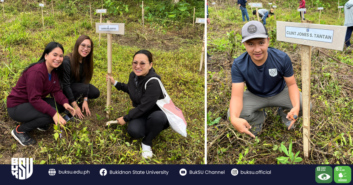 BukSU Strengthens Green Commitment Through Tree Growing & Caring Activity 2025